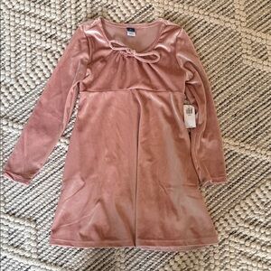 Old Navy Blush Velvet Kids Dress